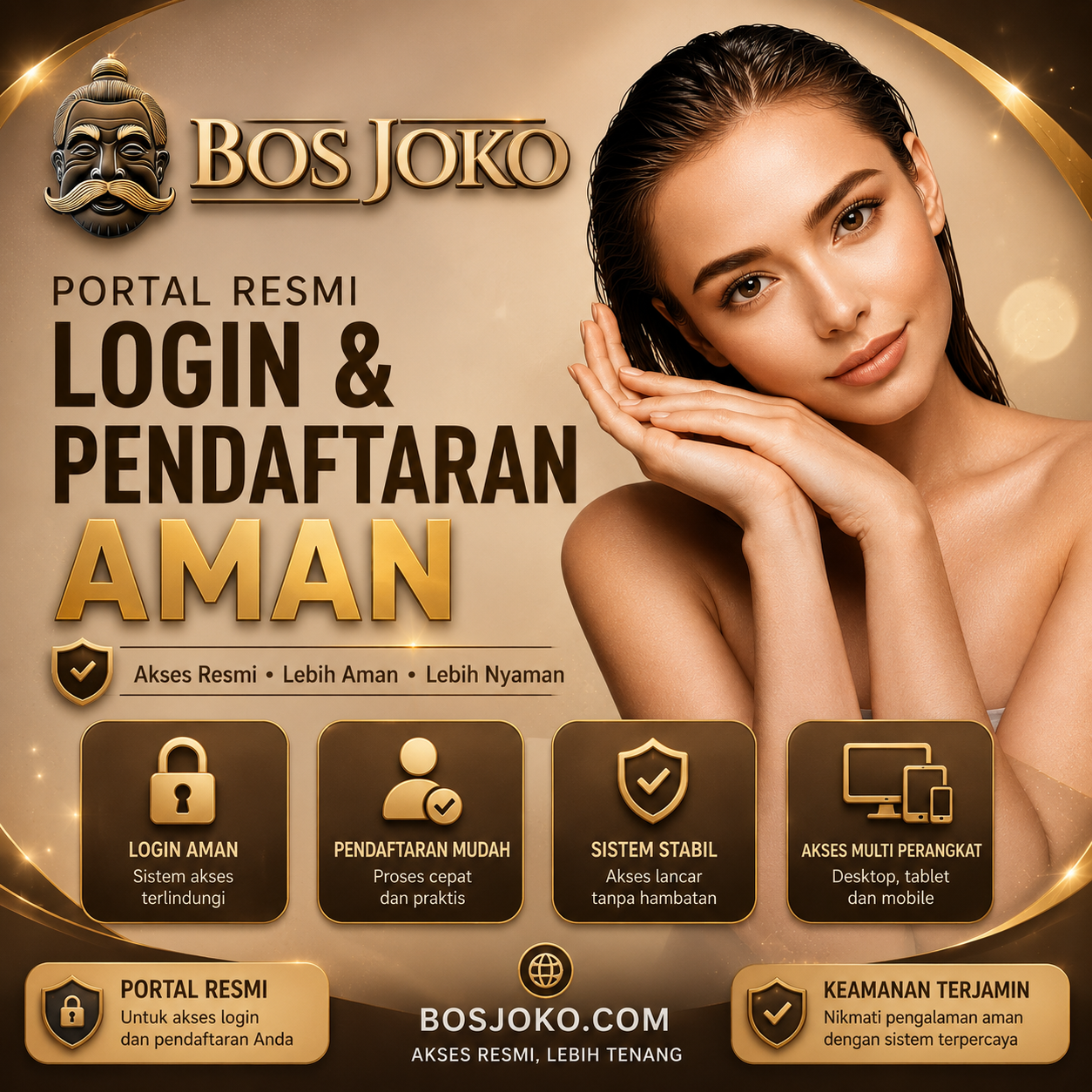 Thumbnail 1 of 3, Poster, BOSJOKO Portal Resmi Login & Pendaftaran Aman designed and sold by BOSJOKO.